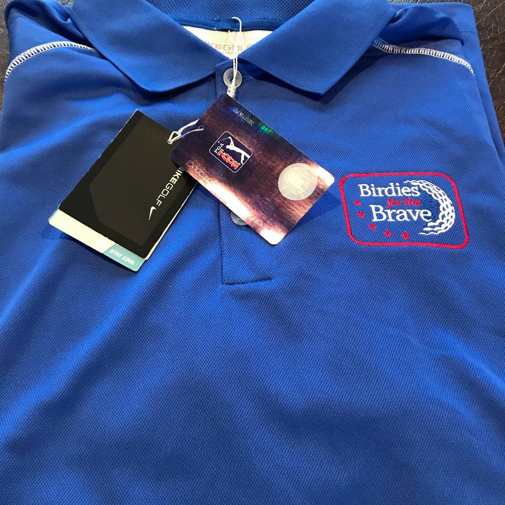 New! Nike Golf Dry-fit polo shirt. Royal Blue. L